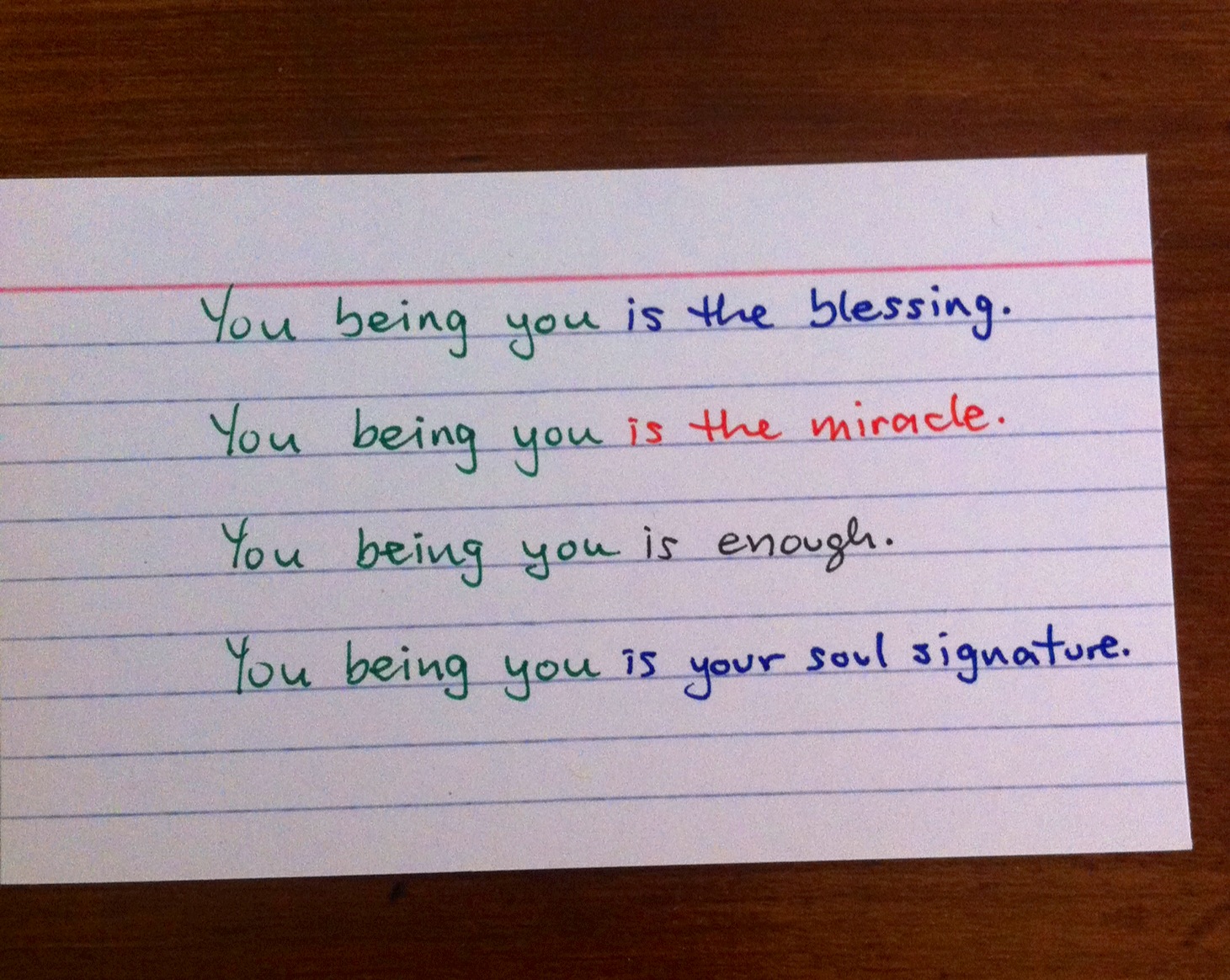 You Being You